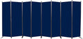 CHOSENM Room Divider, 8 Panel Folding Privacy Screens with Wider Support Feet, 6 Ft Portable Room Partition for Room Separator, 176" W X 71" H, Navy Blue