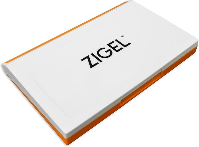 Plastic Case Stamp Pad Large Size, Blue Color - Size: 4" x 7" - Choose from 15 Ink Colors