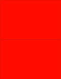 NextDayLabels - 8-1/2 x 11 Neon Color High Light Fluorescent Labels for Laser & Inkjet Printer (RED Fluorescent, 8-1/2" x 5-1/2" - 2 Per Page | 50 Labels)