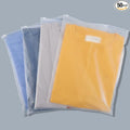 Svaldo Swimsuit Bags, 50pcs 13x16" Frosted Zipper Plastic Bags for Clothing, Plastic Apparel Bag for Packaging T Shirt, 3 Mil with Vent Holes
