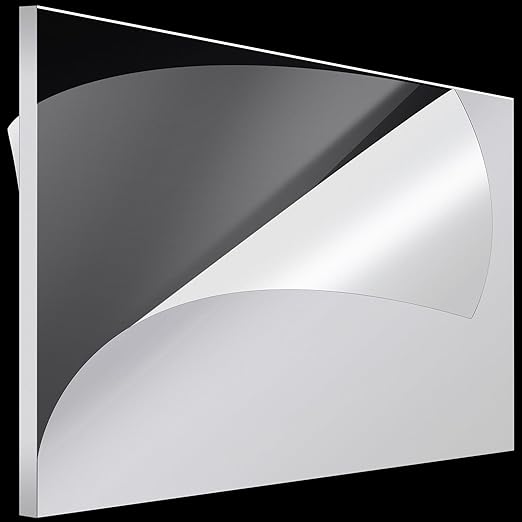 Roowest 1 Pcs 24 x 36 Inch, 1/2 Inch Thick Clear Acrylic Sheets Transparent Plastic Panels Sheets Cut to Size Cast Acrylic Board Panel with Protective Film for Craft DIY Project Sign Frame