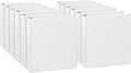 CIXILDTS 1-inch 3 Ring Binder Fit US Letter Size Paper, 1" Slant D Ring Binders, View Binder with 2 Pocekts, 12-Pack,White
