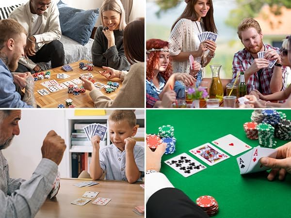 LotFancy Playing Cards, 24 Decks of Cards Bulk, Poker Size Standard Index, 12 Blue and 12 Red, for Blackjack, Euchre, Canasta Card Game, Casino Grade Poker Cards