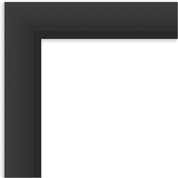 Amanti Art Black Framed Magnetic Board 25x29 Medium Vision Board for use with Magnets, 100% Metal Sheet to Display Items as Office Decor or for Home Organization in mudroom, Kitchen or Kids Room