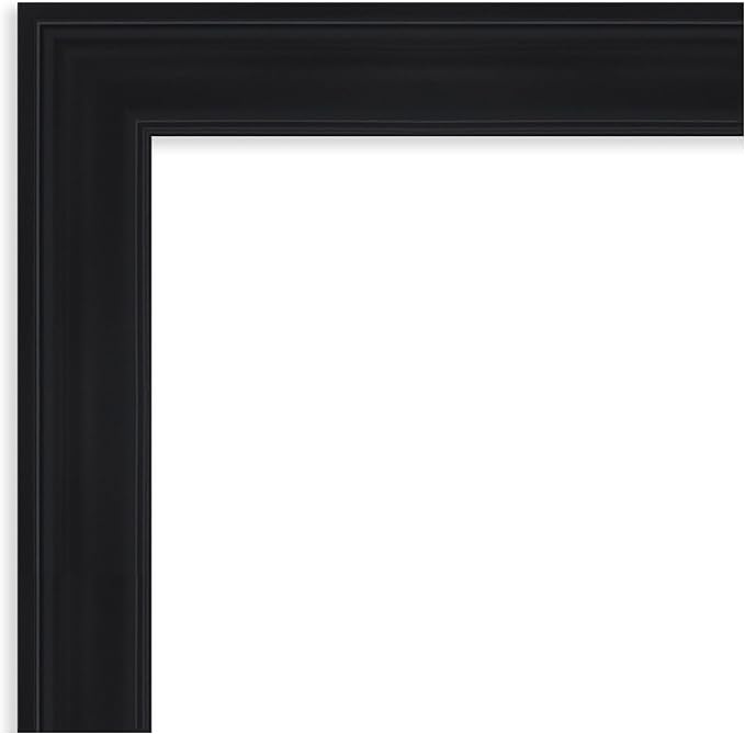 Amanti Art Black Framed Magnetic Board 45x53 Oversize Vision Board for use with Magnets, 100% Metal Sheet to Display Items as Office Decor or for Home Organization in mudroom, Kitchen or Kids Room