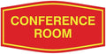 Fancy Conference Room Sign (Red/Yellow) - Small
