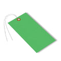 SmartSign (Pack of 1000) 6.25 x 3.125 inch “Green” Blank Tyvek Shipping Tags with Wire, Size #8, 8 mil Thick Tyvek
