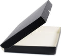 Lineco Folio Storage Box, Clamshell Design with Metal Edge. 11.5x17.5x1.75 Inches, Archival Boxboard, Preserve Photos, Cards, Magazines, Documents, Art, Ephemera, Family Records, Black, Pack of 1