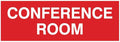 Signs ByLITA Basic Conference Room Sign (Red) - Large