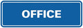 Signs ByLITA Standard Office Sign - Professional Business Signage - Easy to Install (Blue) - Medium 1 Pack