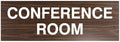 Signs ByLITA Basic Conference Room Sign (Walnut) - Small