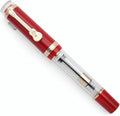 JINHAO 1935 Fountain Pen TIANDAO Series #8 Nib Ink Pen with Guitar-Shaped Clip and Ink Converter (M Nib 0.7mm, Red)