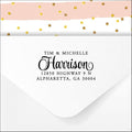 PrettySweetParty Self Inking Return Address Stamp - Custom 4 Line Personalized Address Stamp for Envelopes, Wedding Invitations, Business, Mailing Labels (Harrison)