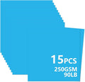 15 Sheets Blue Cardstock 12"x12",250gsm/90lb Heavyweight Cover Cardstock Paper, Thick and Smooth Card Stock Perfect for Card Making, Scrapbooking and Crafts