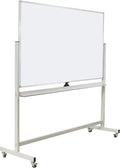 Max-officoo 60"x40" Mobile Whiteboard Double-Sided Magnetic Large Dry Erase White Board with Rolling Stand for Offices, Home & School