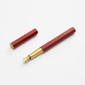 YSTUDIO Stunning Classic Revolve Fountain Pen, Schmidt Gilded Nib, Best Pen Gift Set for Men & Women, Professional, Executive Office, Nice Pens（red，M nib）