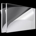 Roowest 2 Pcs 18 x 36 Inch, 1/4 Inch Thick Clear Acrylic Plexiglass Sheets Transparent Plastic Panels Sheets Cut to Size Cast Acrylic Board Panel with Protective Film for Craft DIY Project Sign Frame