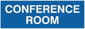 Signs ByLITA Basic Conference Room Sign (Blue) - Large
