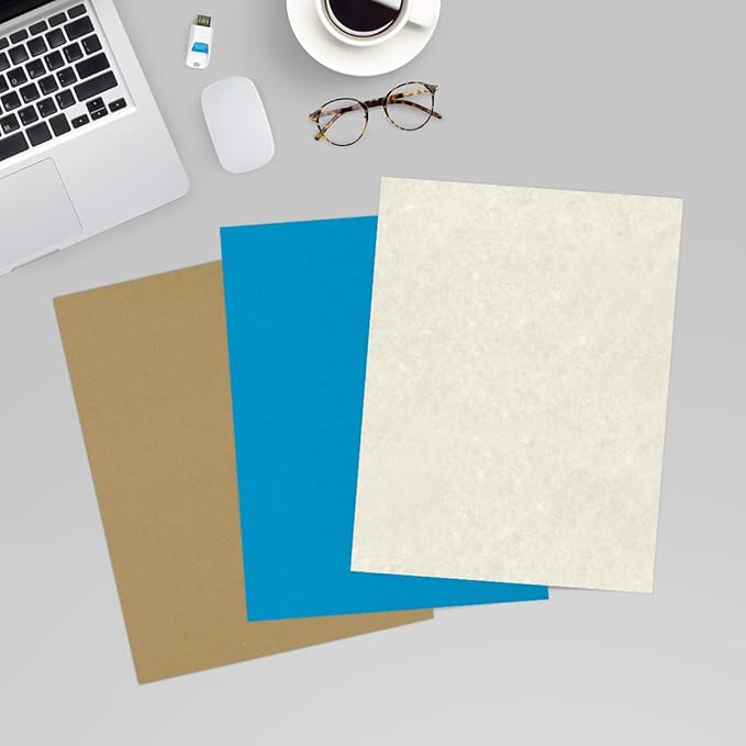 LUXPaper 8.5" x 11" Paper | Letter Size | Cream Parchment | 60lb. Text | 1,000 Qty