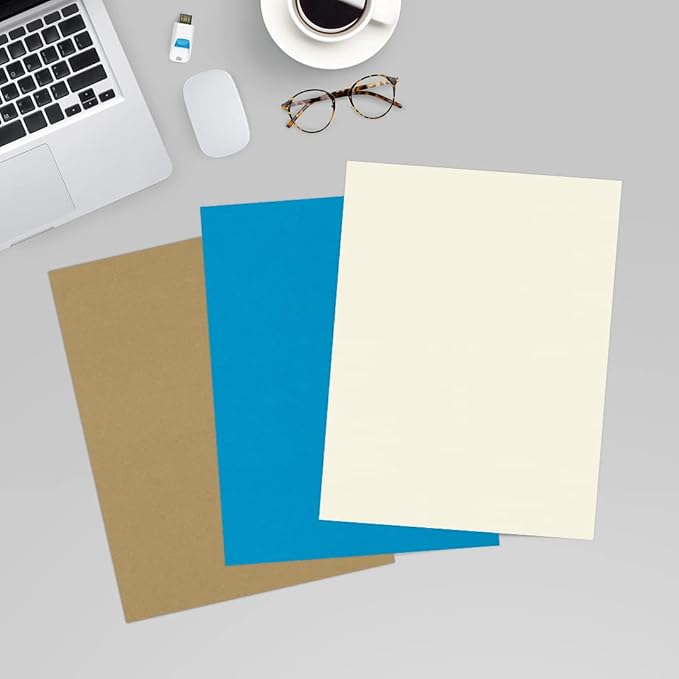 LUXPaper 8.5" x 11" Classic Crest Paper | Letter Size | Natural White | 70lb. Text | 500 Qty