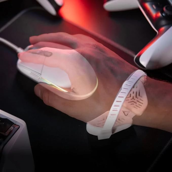 DELTAHUB Carpio G2.0 - Advanced Ergonomic Right-Handed Gaming Wrist Rest for Mouse - Superior Support for Serious Gamers - Anti-Fatigue, Smooth Glide (Large, Right, Grey)