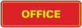 Signs ByLITA Standard Office Sign - Professional Business Signage - Easy to Install (Red/Yellow) - Medium 1 Pack
