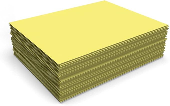 LUXPaper 8.5" x 11" Paper | Letter Size | Pastel Canary Yellow | 60lb. Text | 500 Qty
