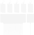 MECCANIXITY Plastic Seals Shipping Tags, for Basket Labels Cable Labels Tags Product Identification Tags, Logistics Marking, Outdoor Tagging, 3.1x3.9 Inch White 50Packs