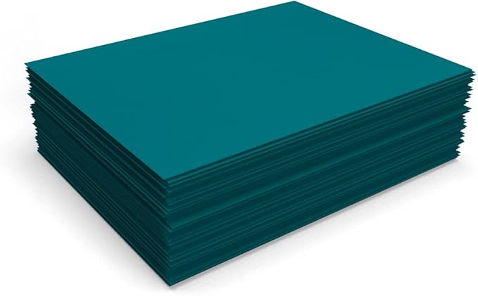 LUXPaper 8.5" x 11" Paper | Letter Size | Teal | 80lb. Text | 50 Qty