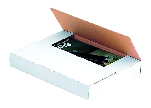Tape Logic TLM24242BF Easy-Fold Mailers, 24" x 24" x 2", White (Pack of 20)