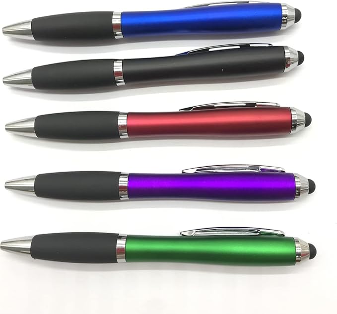 HEYZARDA Personalized Pens with Name Text Icon Logo Engraved for Business Office Custom Ballpoint Pen 50 100 Pcs Optional, Random