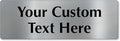 SmartSign Custom Steel Sign - 4" x 12", 40 mil Stainless Steel Metal, Personalized Engraved Sign for Business, Office, Door, Wall, Heavy-Duty Premium Engraved Steel Plaque, Silver and Black