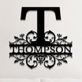 Custom Metal Signs | Personalized Monogram Name Sign | Outdoor Wall Art for Family Name | Custom Name Metal Sign, Last Name, Anniversary, Wedding Gifts for Women, Wife, Parents, couple (Design 9)