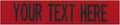 Custom Uniform Name Tapes Solid Colors. Red Fabric, 3.5 Inch Sew on
