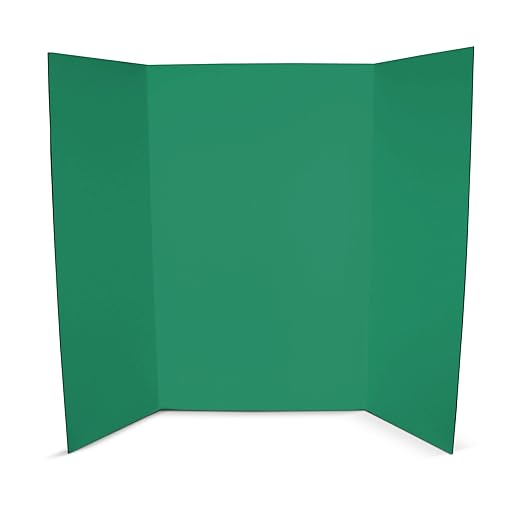 Flipside Products 36” x 48” Project Boards for Presentations, Science Fair, School Projects, Event Displays and Trifold Picture Board, Proudly Made in USA – Assorted Colors - 24 Pack