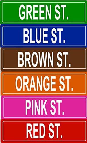 BuildASign Personalized Custom Street Sign – Aluminum Road Sign for Bedroom, Game Room, Man Cave, Garage or Playroom Decor, Weather-Proof & UV Fade Resistant (5"x18”, Black)