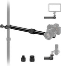 NEEWER DS001 Table Overhead Camera Mount Arm 11.8-20 inches/30-51 cm Telescopic Extension Arm for Table Stand with Ball Head Mount 1/4 Inch 3/8 Inch 5/8 Inch Screws for Webcam Camera LED Ring Light
