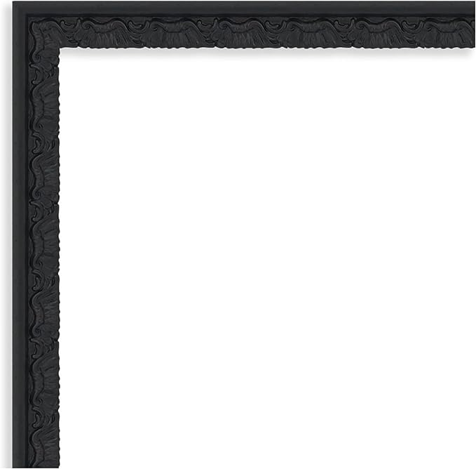 Amanti Art Black Framed Magnetic Board 18x26 Medium Vision Board for use with Magnets, 100% Metal Sheet to Display Items as Office Decor or for Home Organization in mudroom, Kitchen or Kids Room