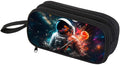 HiGaits Pencil Case for Boys,Multi-Slot Large Capacity Pencil Pouch with Soft Zipper, Durable Pen Box Astronaut