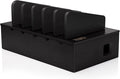 Prosumer's Choice Charging Station for Multiple Devices - 5 Device Charger Organizer for Smartphones and Tablets - Wooden Rack with Removable Dividers - Charging Dock for Work from Home - Black