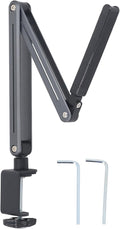 Hulex Supplies Professional Tablet Stand Holder, Foldable Tablet Arm Mount Holder, 360 Degree Rotation Adjustable Aluminum Alloy Stand for Desk, Compatible with Air Fire Galaxy Ta