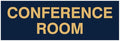 Signs ByLITA Basic Conference Room Sign (Navy Blue/Gold) - Small