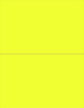NextDayLabels - 8-1/2 x 11 Neon Color High Light Fluorescent Labels for Laser & Inkjet Printer (Yellow Fluorescent, 8-1/2" x 5-1/2" - 2 Per Page | 200 Labels)