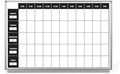 Work Week Dry-Erase Scheduling Whiteboard 60" x 40"
