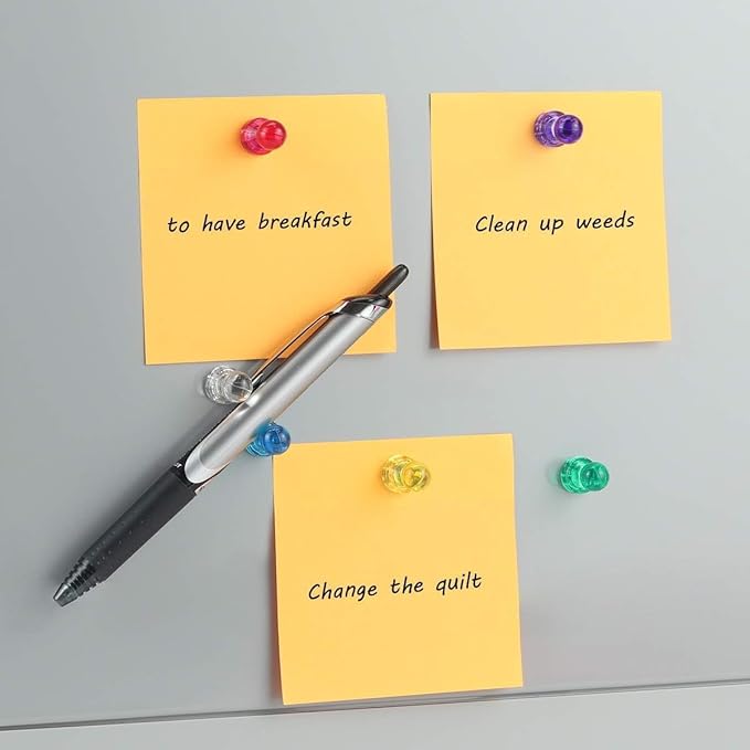 MHDMAG Magnetic Push Pins Powerful Push Pin Magnets for Fridge Whiteboards Calendars Maps in School & Office Pack of 60,Green