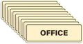 Signs ByLITA Standard Office Sign - Professional Business Signage - Easy to Install (Ivory/Dark Brown) - Large 10 Pack