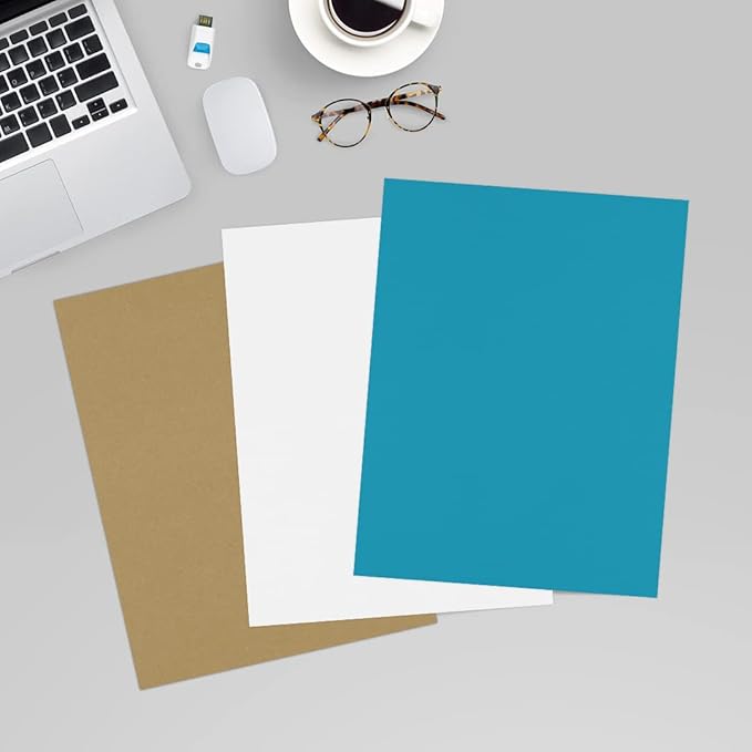 LUXPaper 8.5" x 11" Paper | Letter Size | Bright Blue | 60lb. Text | 250 Qty