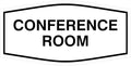 Fancy Conference Room Sign (White) - Large