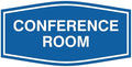 Fancy Conference Room Sign (Blue) - Large