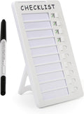 Dry Erase Chore Chart, Standable Whiteboard Checklist Board, Chore Chart for Kids Routine Chart with a Pen (Standable)